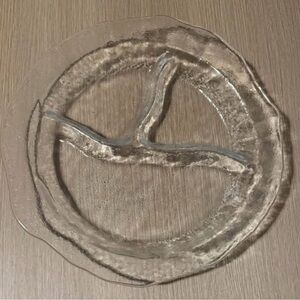 Clear Glass Sectioned Platter